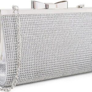 Evening Clutch Bag Cocktail Prom Sparkly Rhinestone Crystal Bride and Bridesmaid